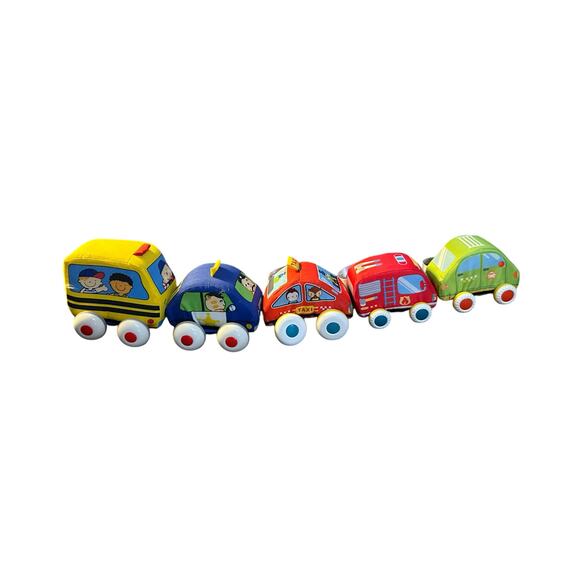 Melissa & Doug Ks Kid Pullback Vehicle Soft Cloth Plush T Lot of 5 - Picture 2 of 6